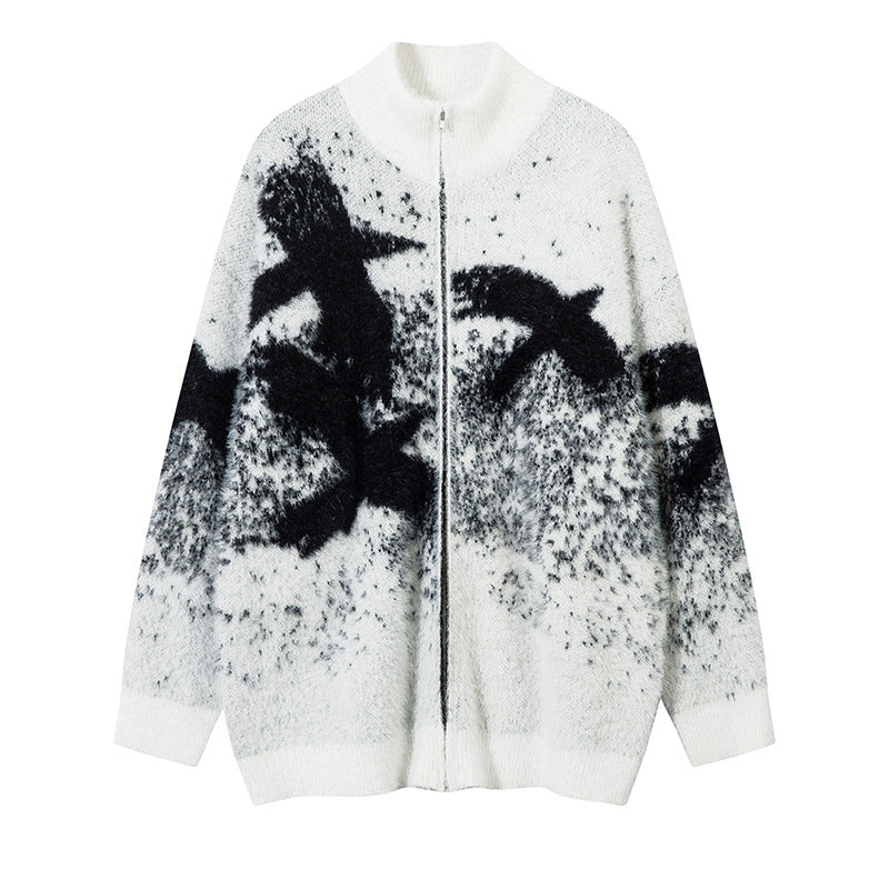 Flock of Doves Double Zip Cardigan